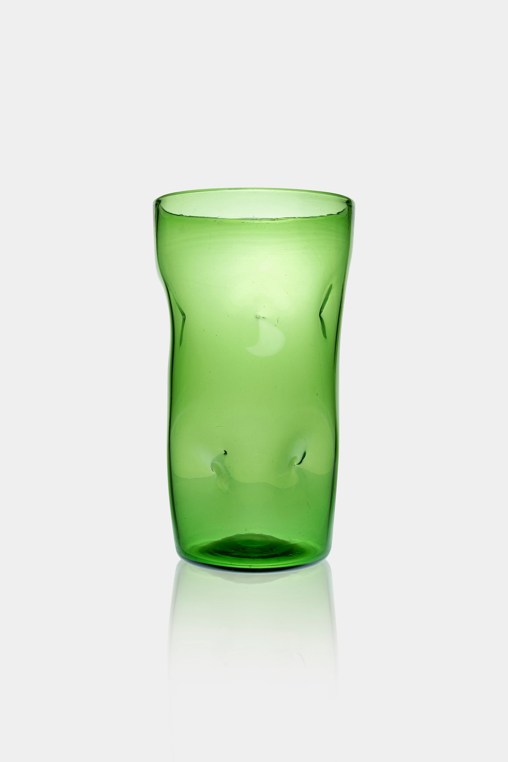 Vetro Verde d'Empoli, Handmade Vase, Italy, 60s