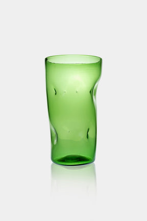 Vetro Verde d'Empoli, Handmade Vase, Italy, 60s