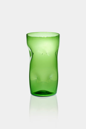 Vetro Verde d'Empoli, Handmade Vase, Italy, 60s