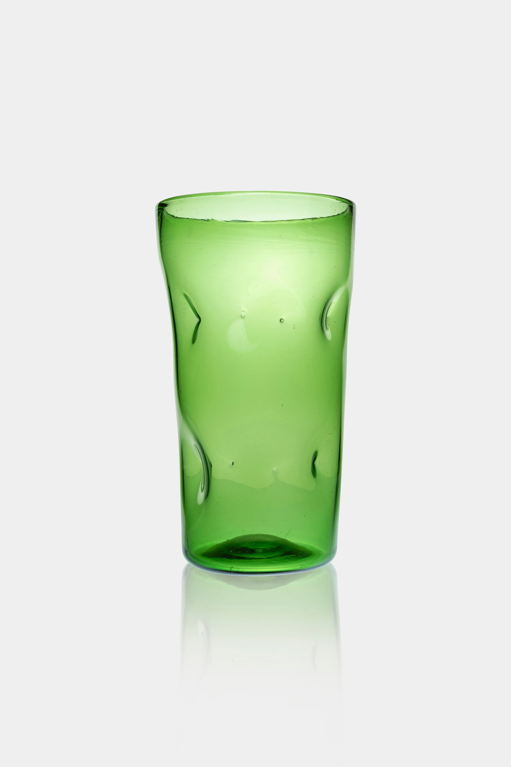 Vetro Verde d'Empoli, Handmade Vase, Italy, 60s