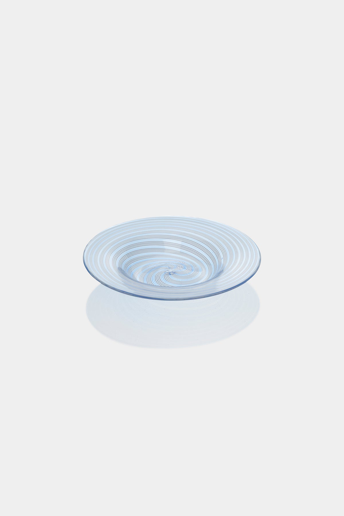 Seguso Murano Glass Spiral Plate