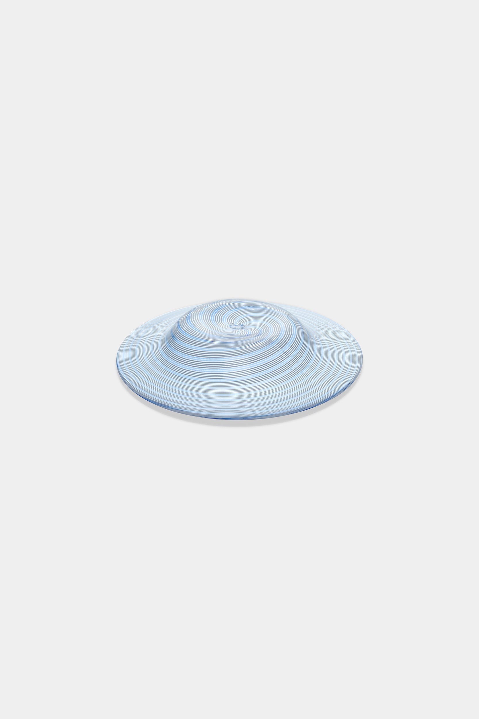 Seguso Murano Glass Spiral Plate