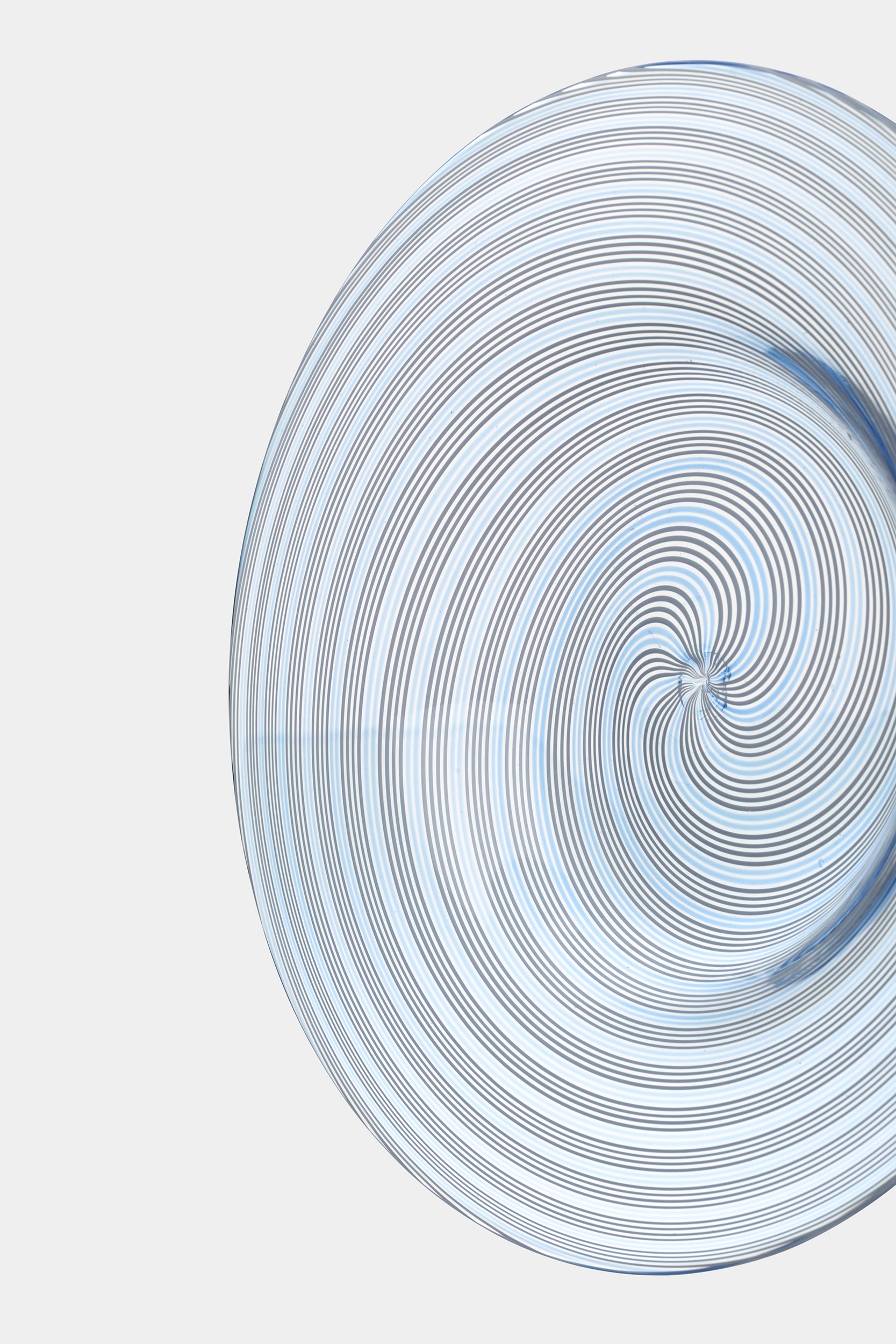 Seguso Murano Glass Spiral Plate