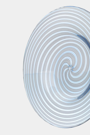Seguso Murano Glass Spiral Plate