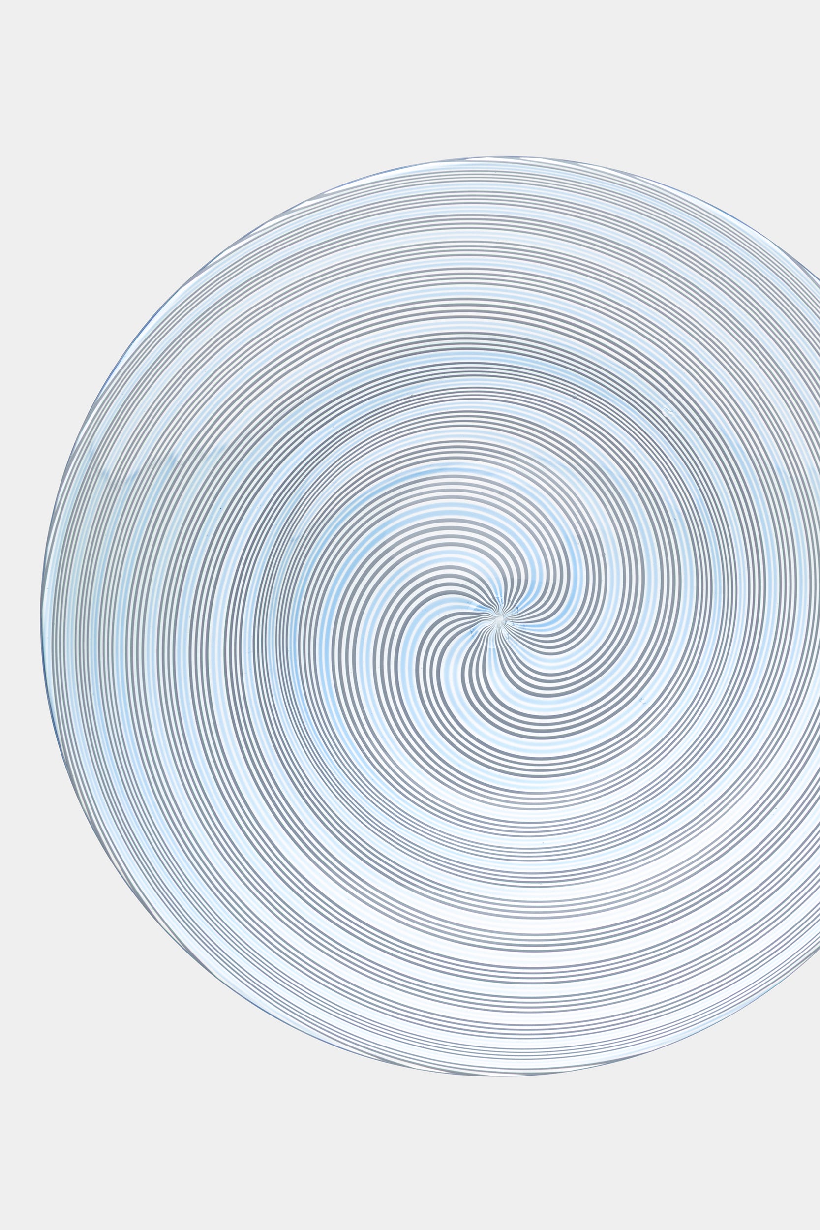 Seguso Murano Glass Spiral Plate