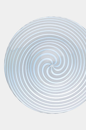 Seguso Murano Glass Spiral Plate