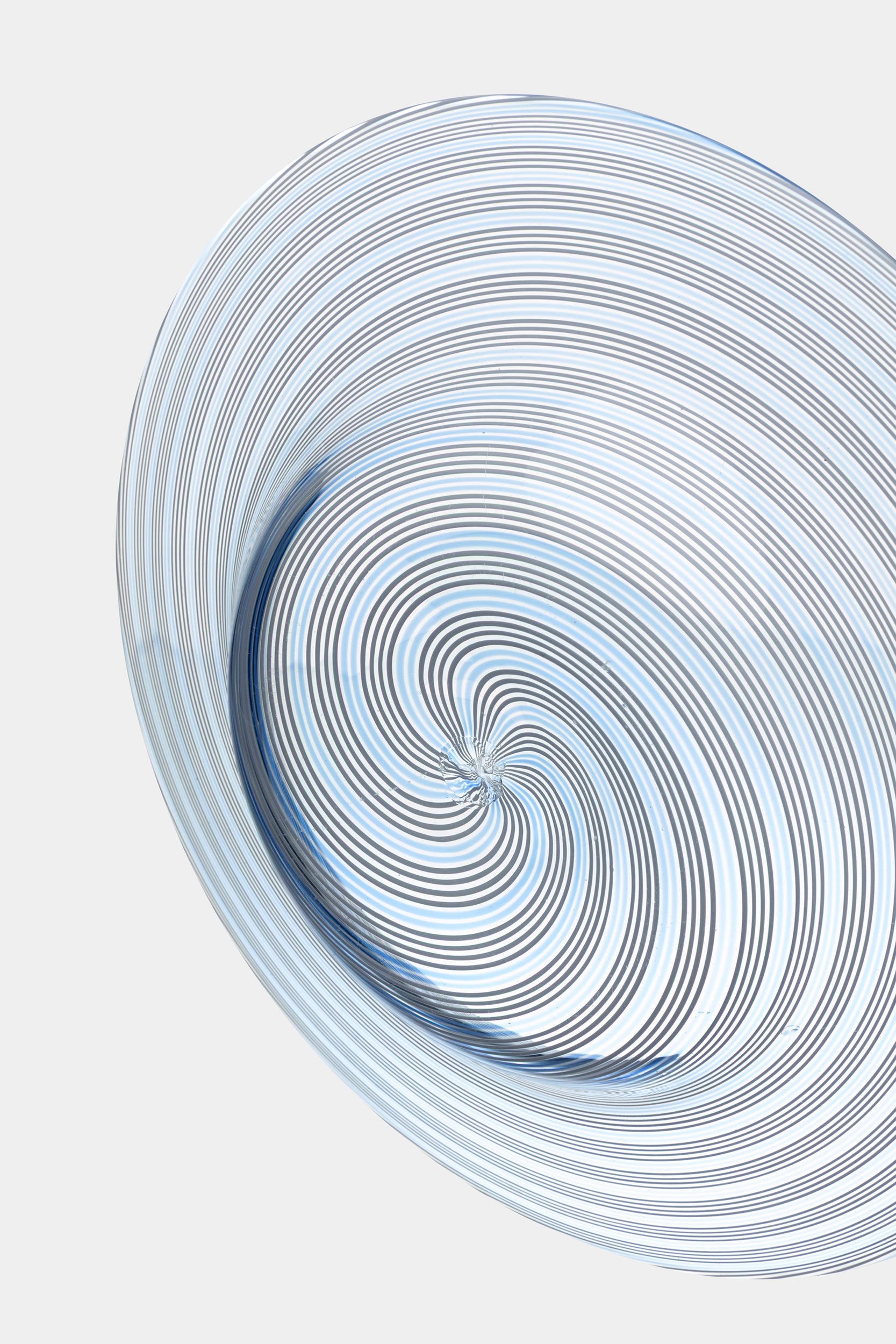 Seguso Murano Glass Spiral Plate