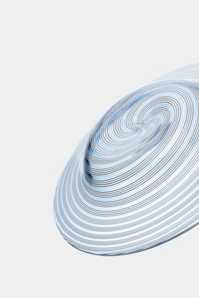 Seguso Murano Glass Spiral Plate