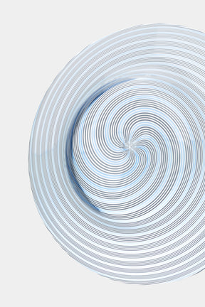 Seguso Murano Glass Spiral Plate