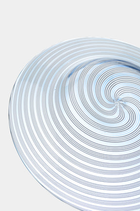 Seguso Murano Glass Spiral Plate