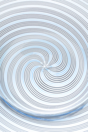 Seguso Murano Glass Spiral Plate
