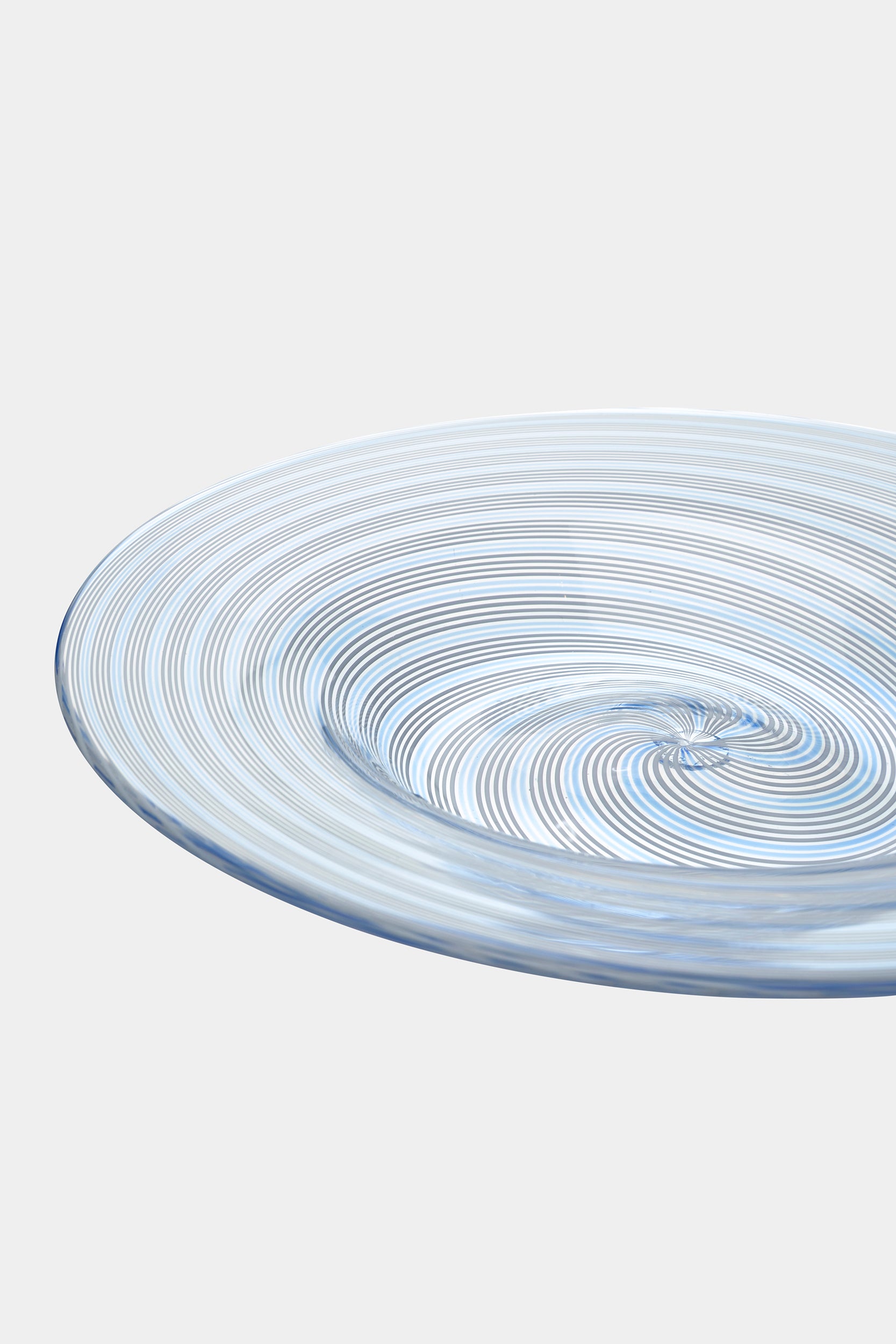 Seguso Murano Glass Spiral Plate