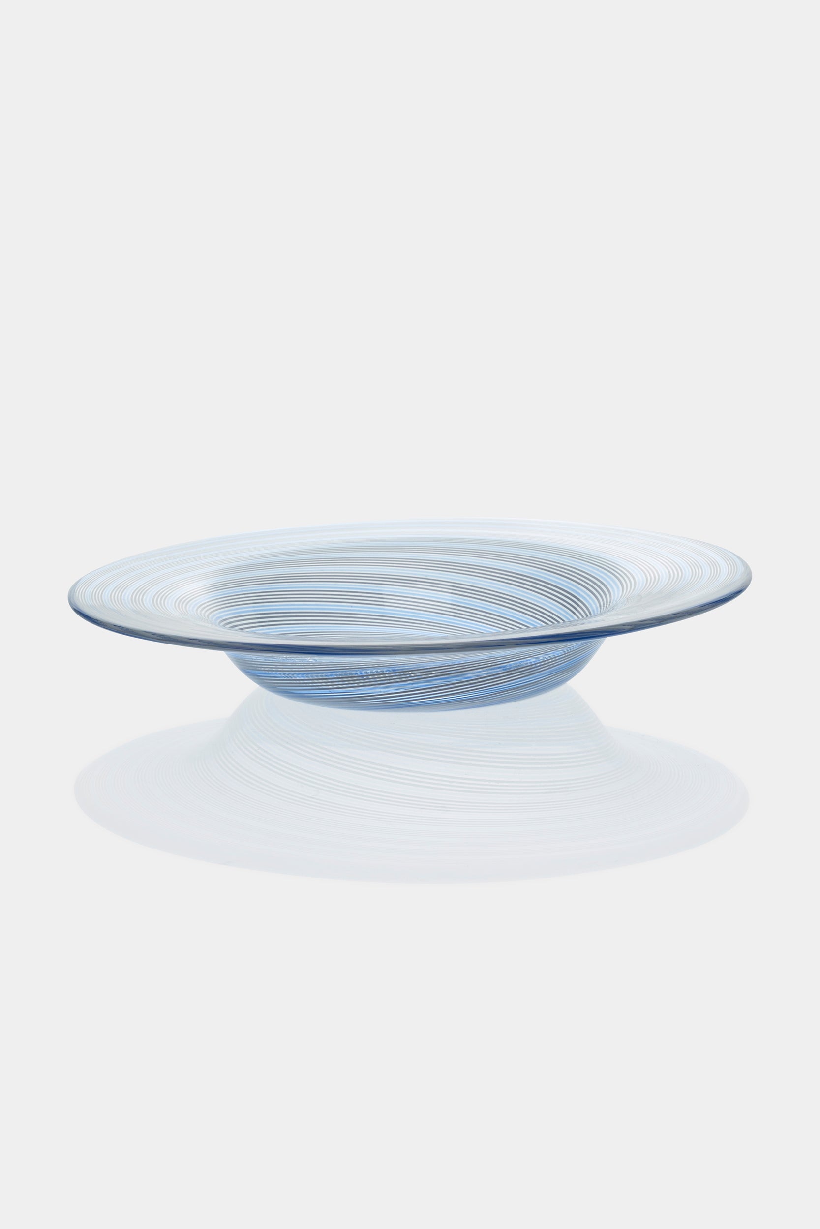 Seguso Murano Glass Spiral Plate