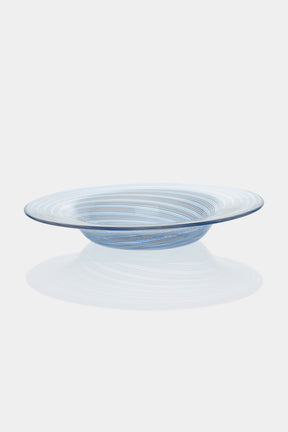 Seguso Murano Glass Spiral Plate