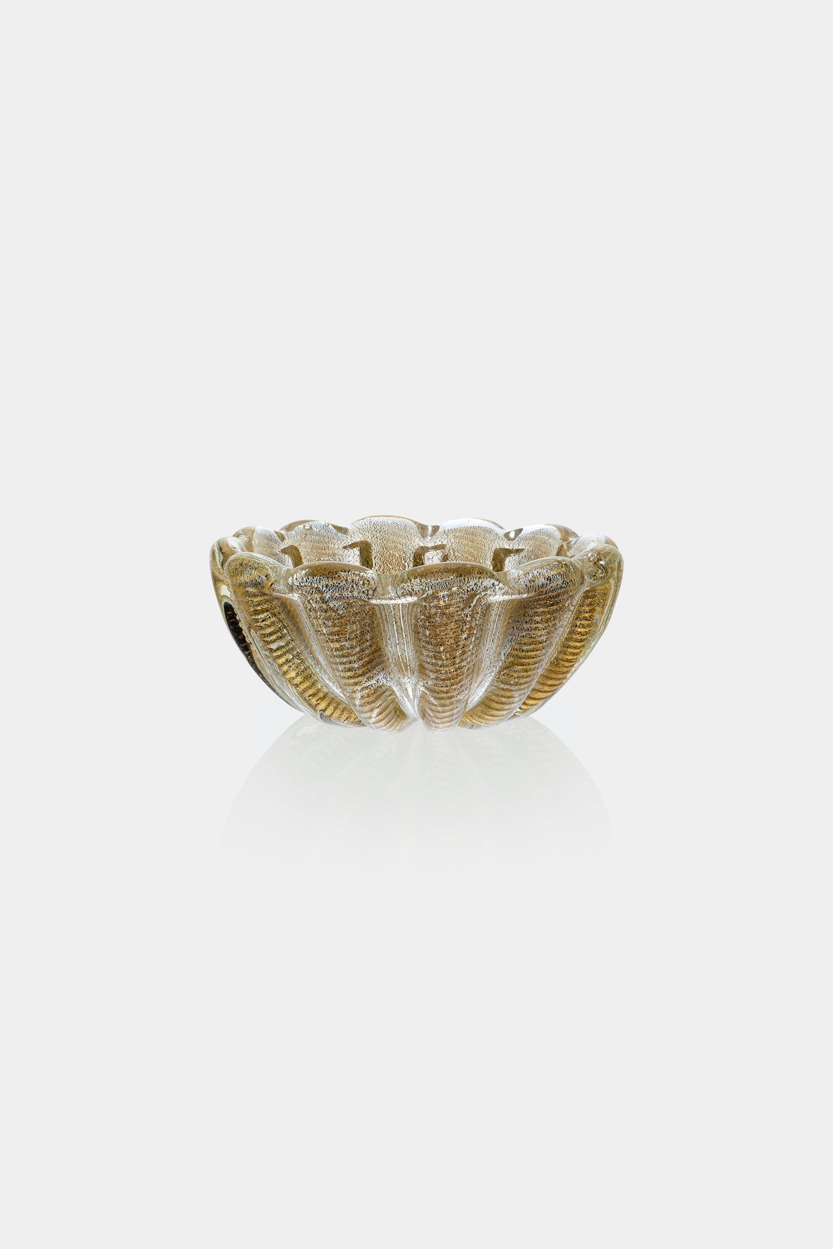 Ercole Barovier, Barovier & Toso, glass bowl, Italy, 50s