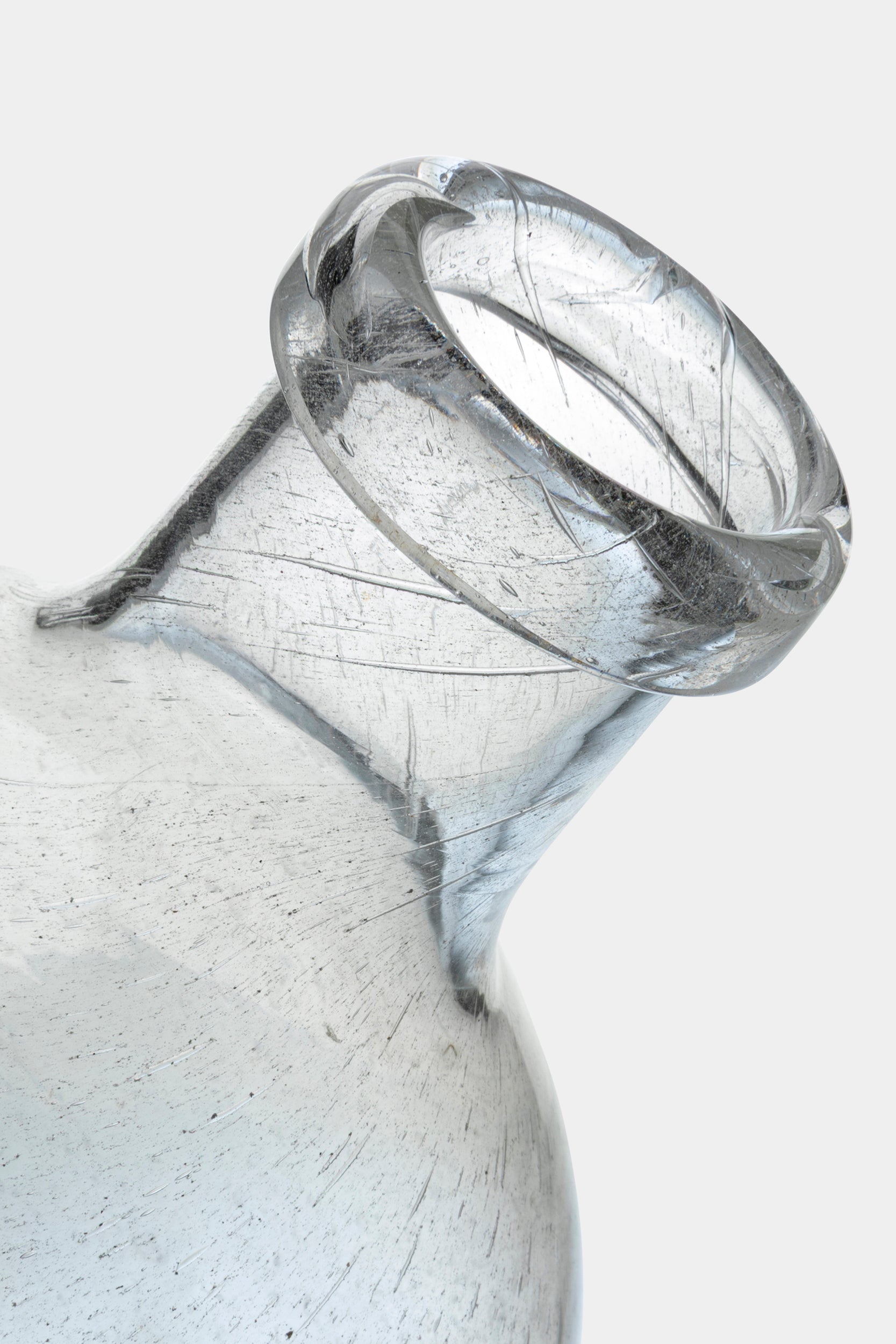 Nuutajärvi Notsjö Glass Vase, 70s
