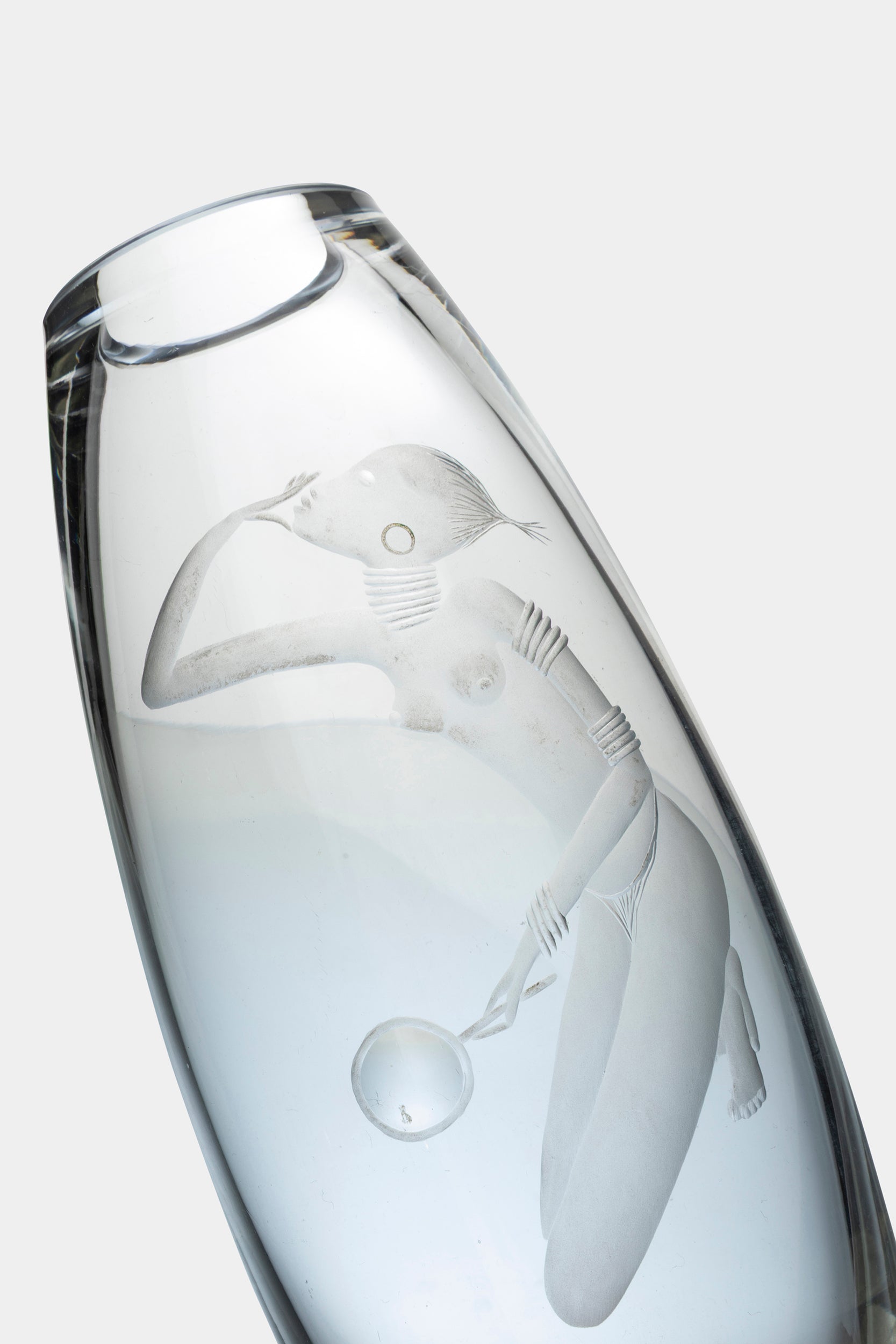 Per Lütken Vase for Holmegaard, Denmark, 50s