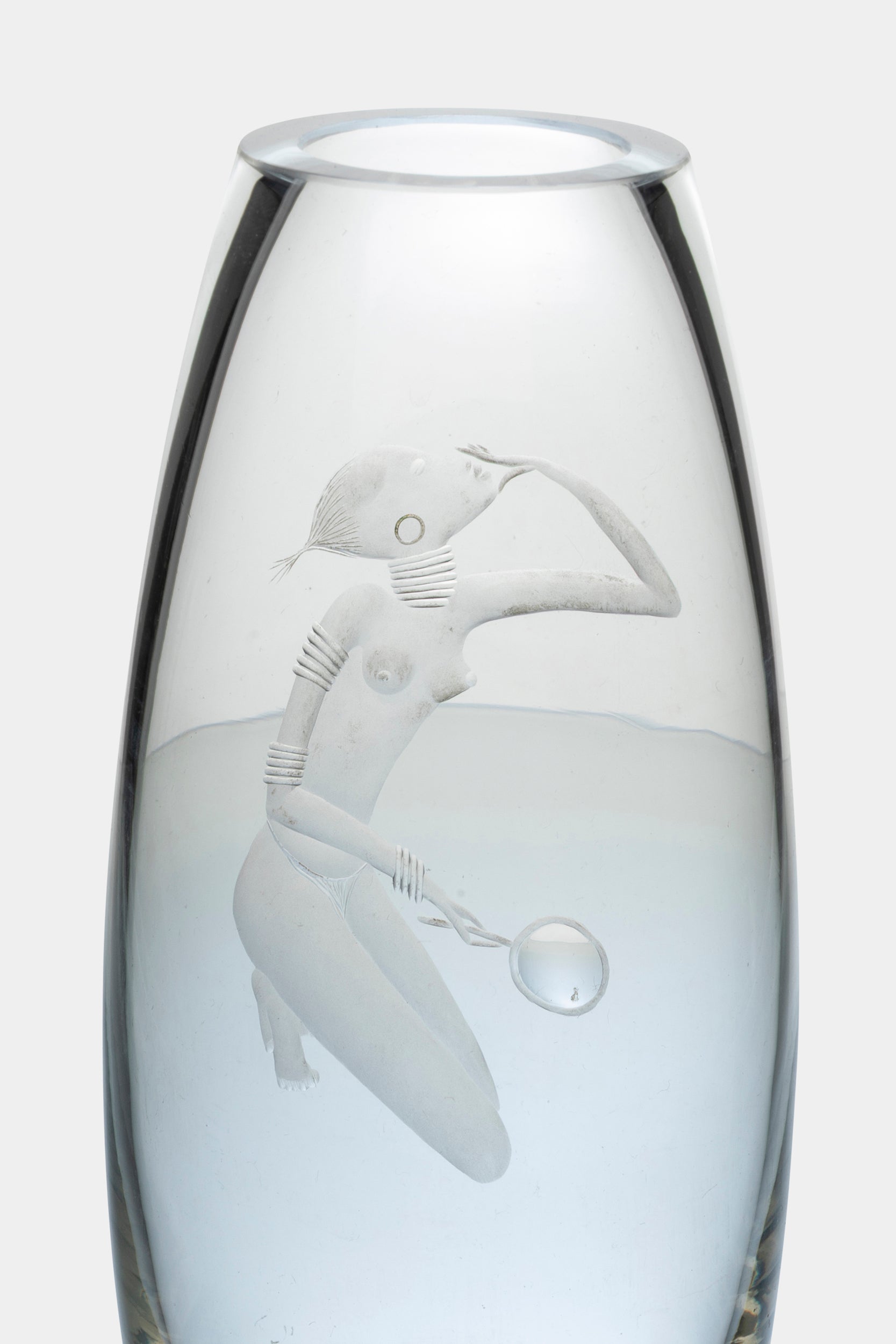 Per Lütken Vase for Holmegaard, Denmark, 50s
