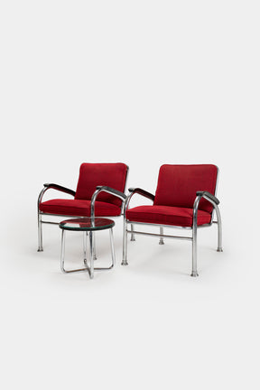 Bauhaus, Armchair Set, Switzerland, 20s