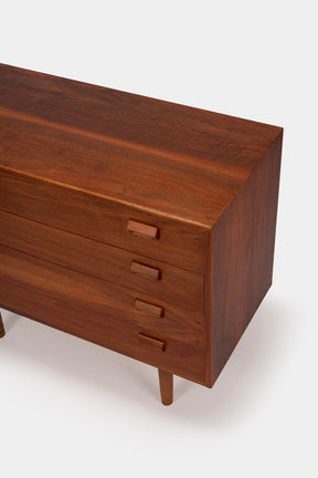 Børge Mogensen, Søborg Mobler Walnut Chest of Drawers, Denmark, 60s