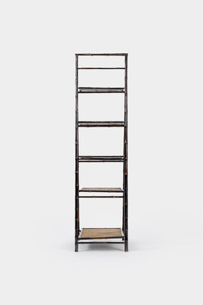 Faltbare Bambusleiter, Etagere-Stil, 80er