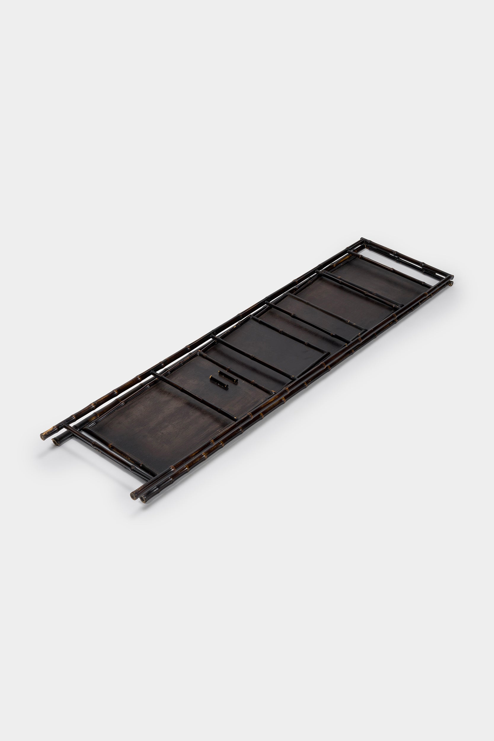 Faltbare Bambusleiter, Etagere-Stil, 80er