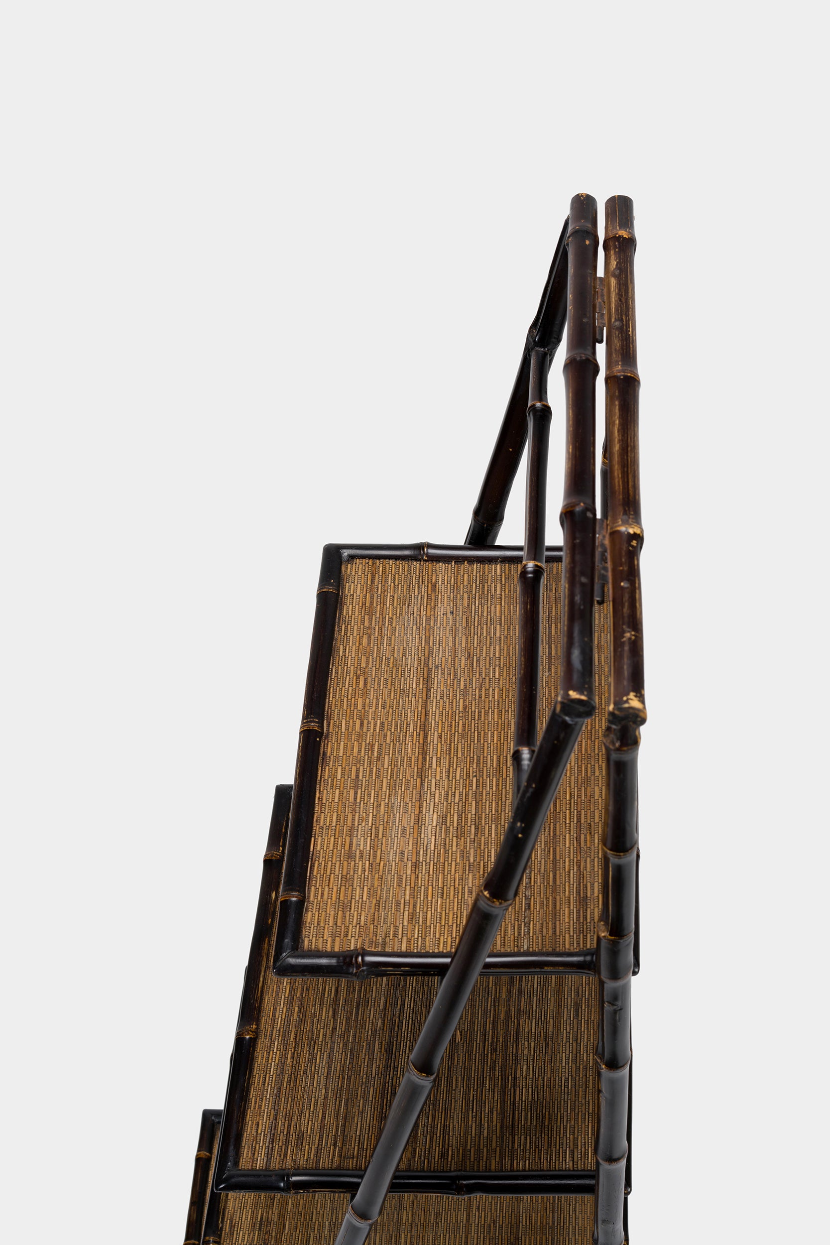 Faltbare Bambusleiter, Etagere-Stil, 80er