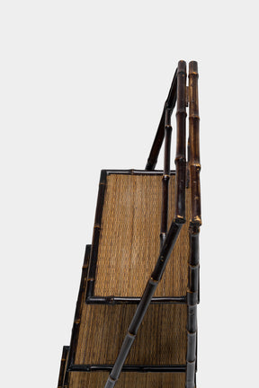 Faltbare Bambusleiter, Etagere-Stil, 80er