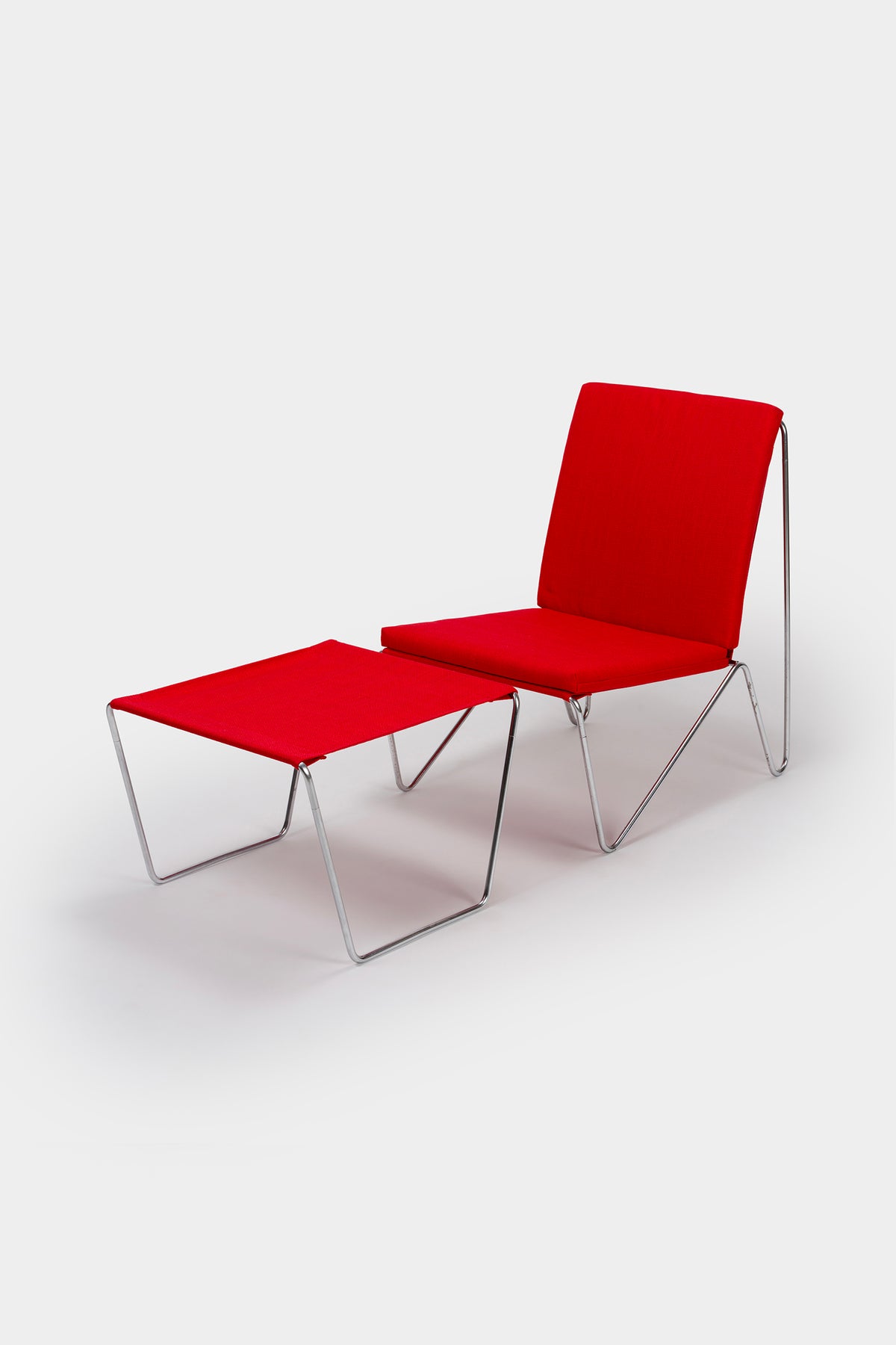 Verner Panton, Fritz Hansen, Bachelor Chair with OOttoman, Denmark, 50s