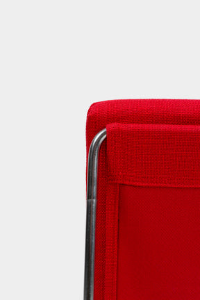 Verner Panton, Fritz Hansen, Bachelor Stuhl mit Ottoman, Dänemark, 50er