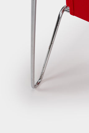 Verner Panton, Fritz Hansen, Bachelor Stuhl mit Ottoman, Dänemark, 50er