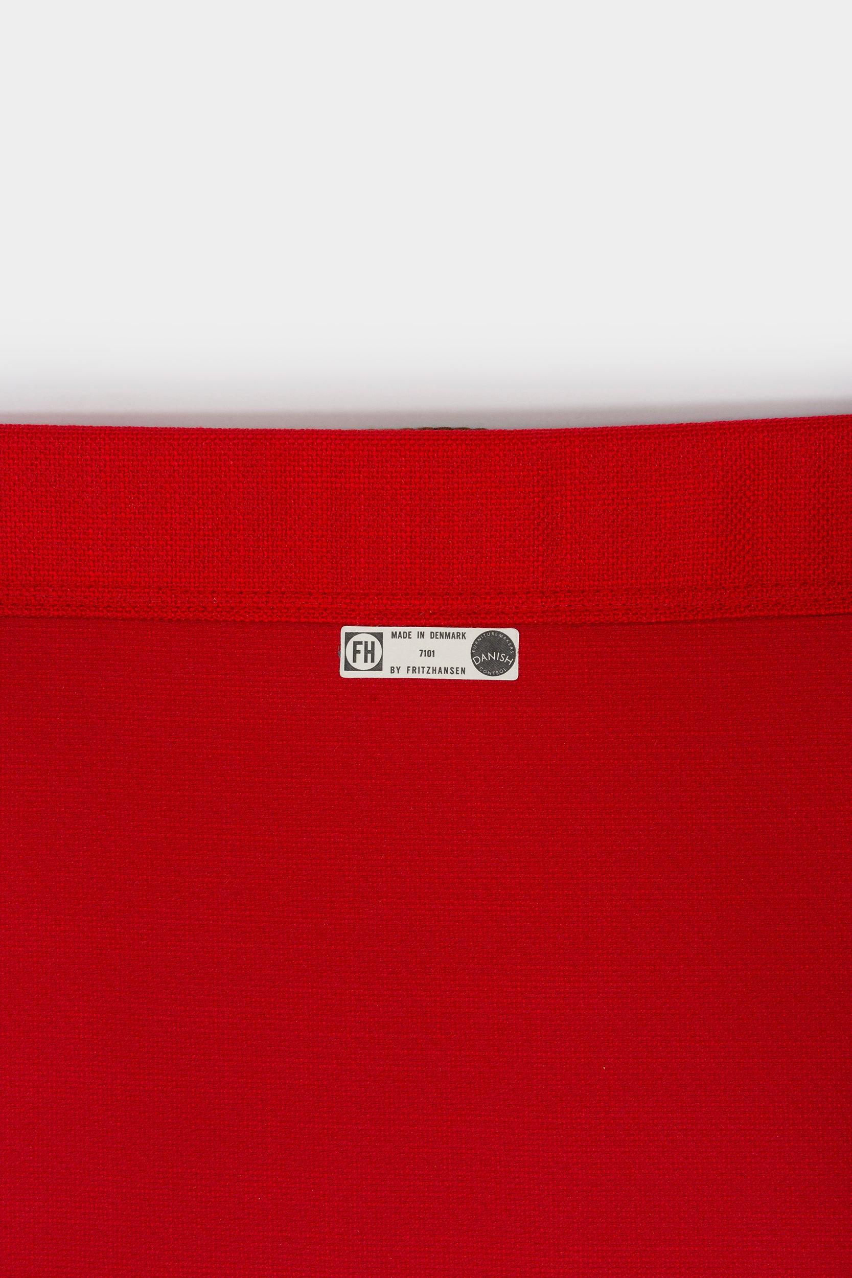 Verner Panton, Fritz Hansen, Bachelor Stuhl mit Ottoman, Dänemark, 50er