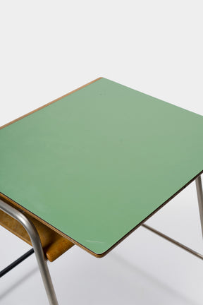 Arne Jacobsen, MUNKEGAARD ​​School Desk and Chair 3105, Denmark, 50s