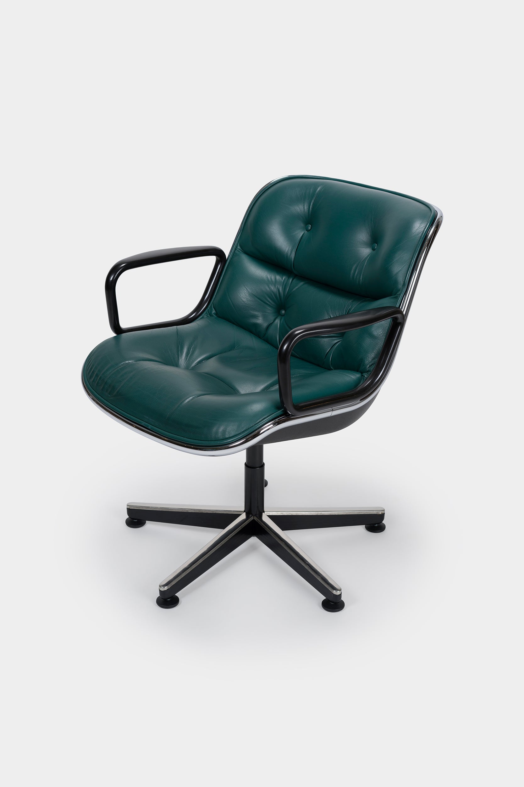 4er Set Charles Pollock, Executive Chairs, 12E1 Knoll, 60er