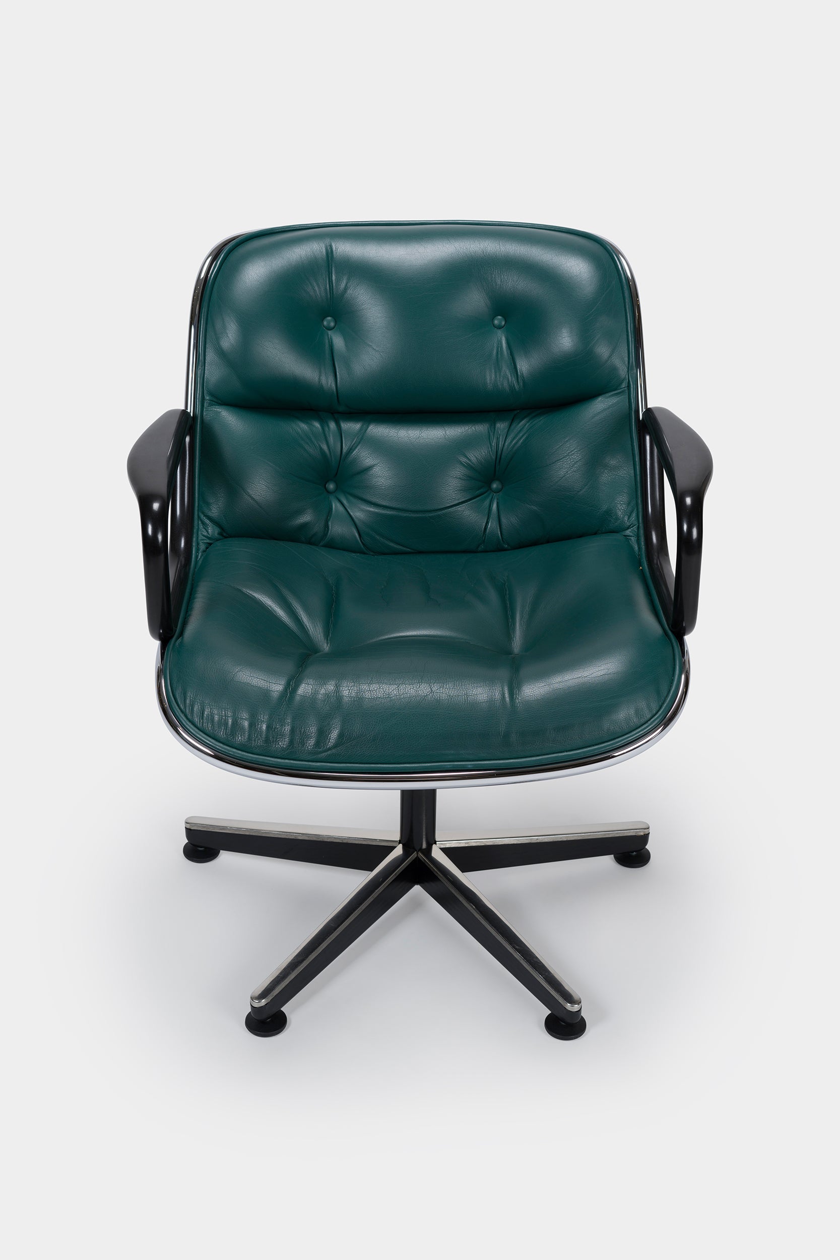 4er Set Charles Pollock, Executive Chairs, 12E1 Knoll, 60er