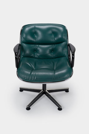 4er Set Charles Pollock, Executive Chairs, 12E1 Knoll, 60er