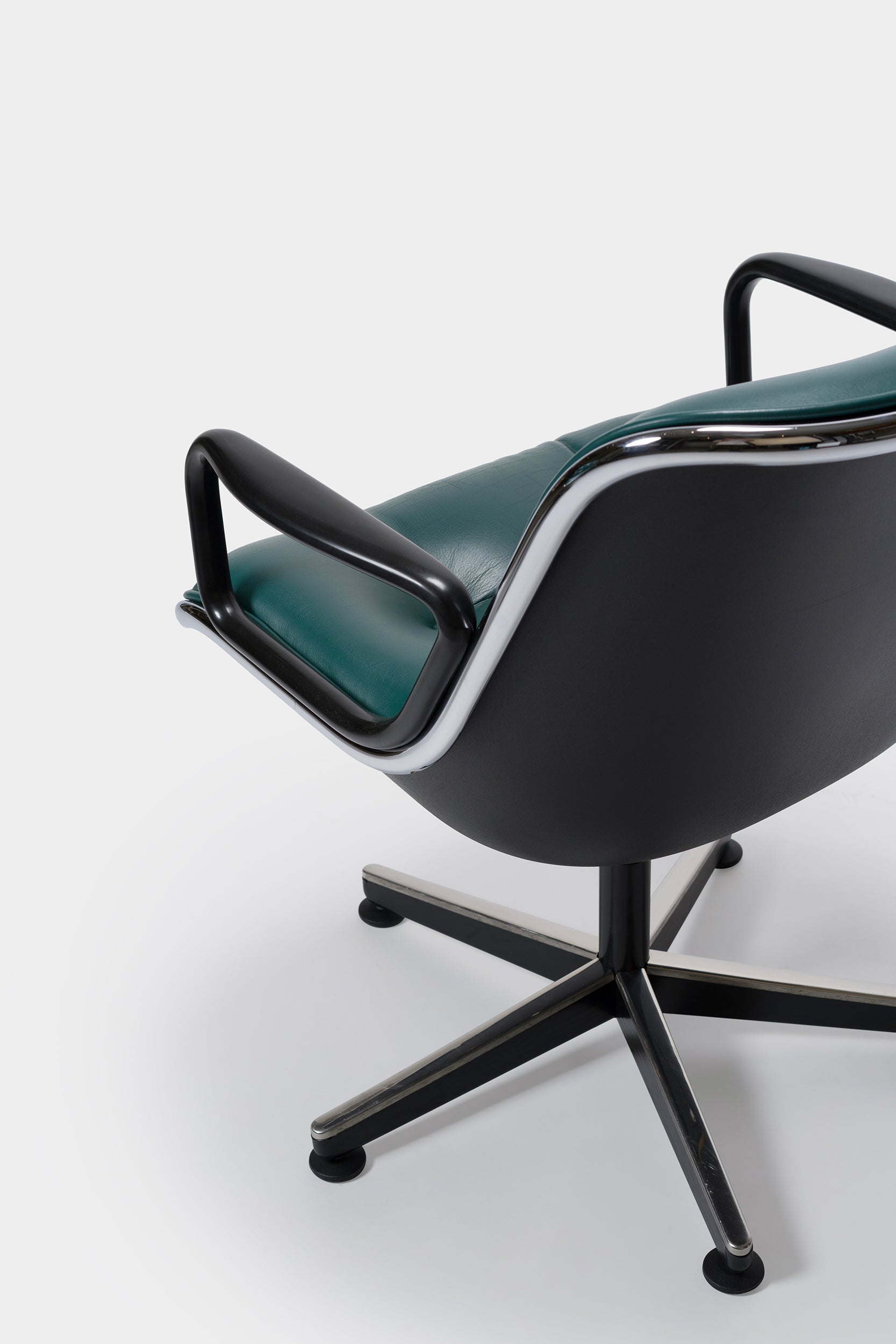 4er Set Charles Pollock, Executive Chairs, 12E1 Knoll, 60er