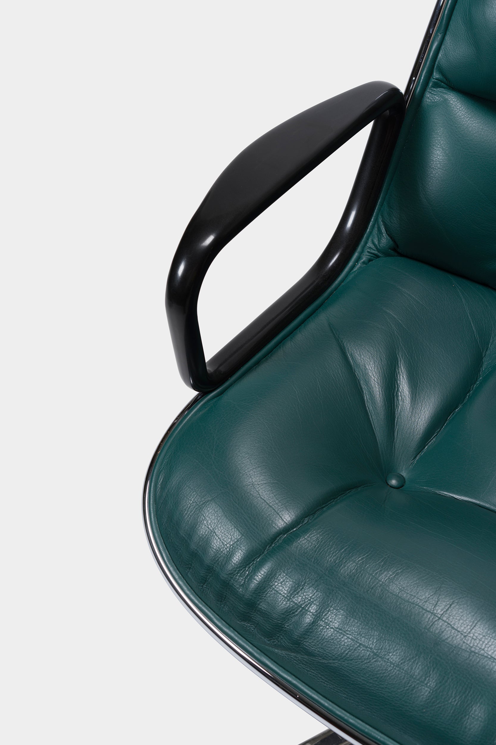 4er Set Charles Pollock, Executive Chairs, 12E1 Knoll, 60er