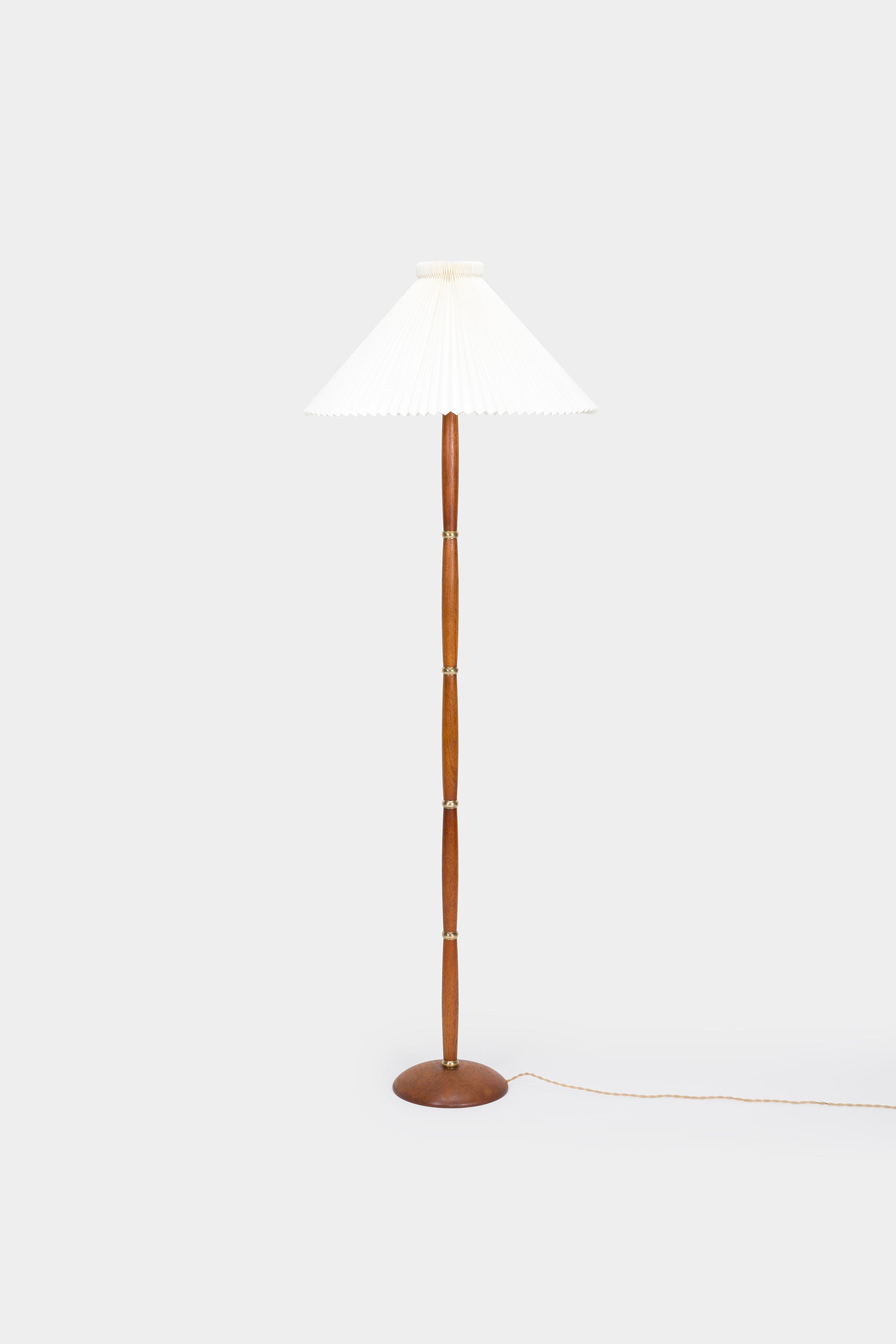 Dänische Teak Stehlampe, Le Klint 40er