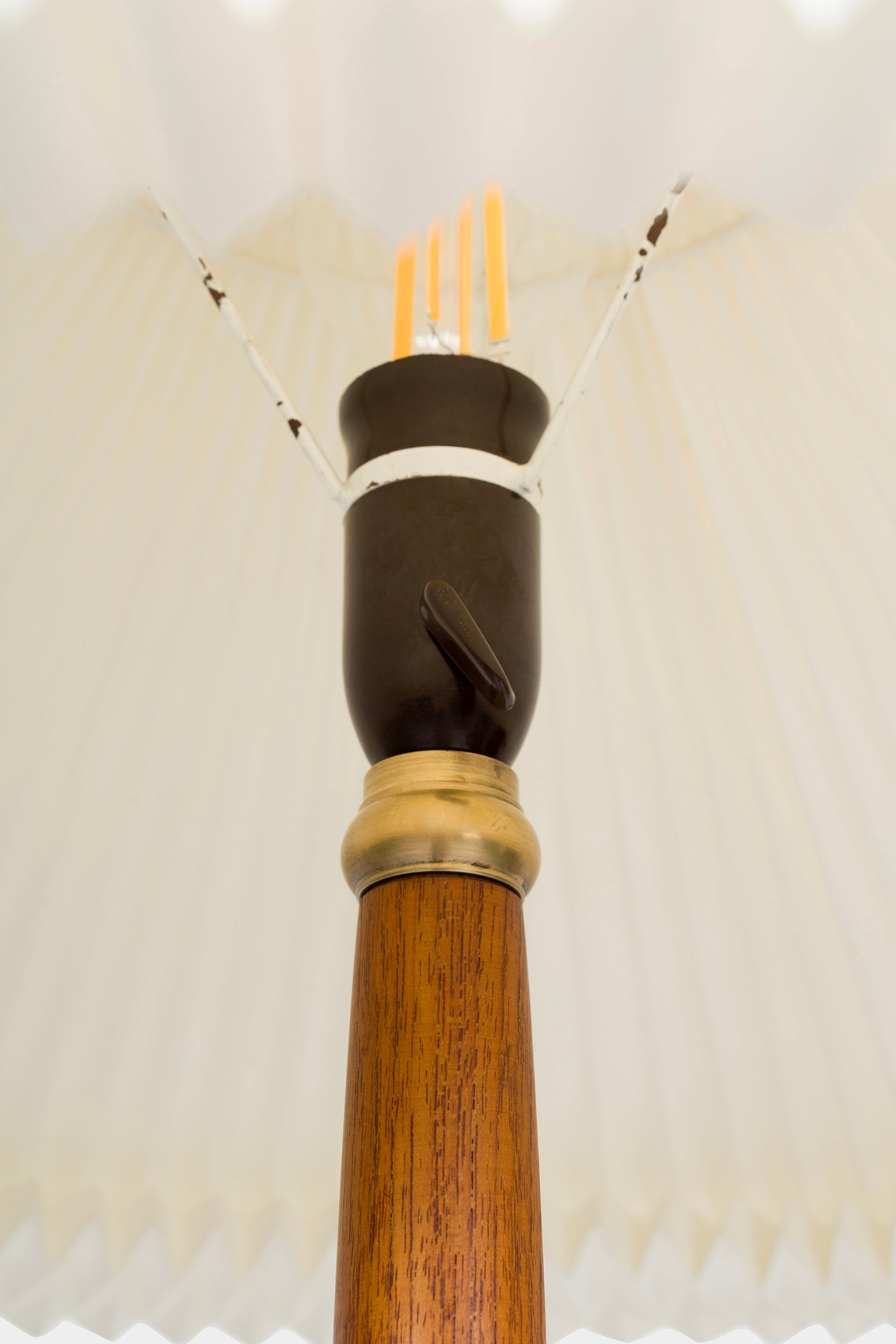 Dänische Teak Stehlampe, Le Klint 40er