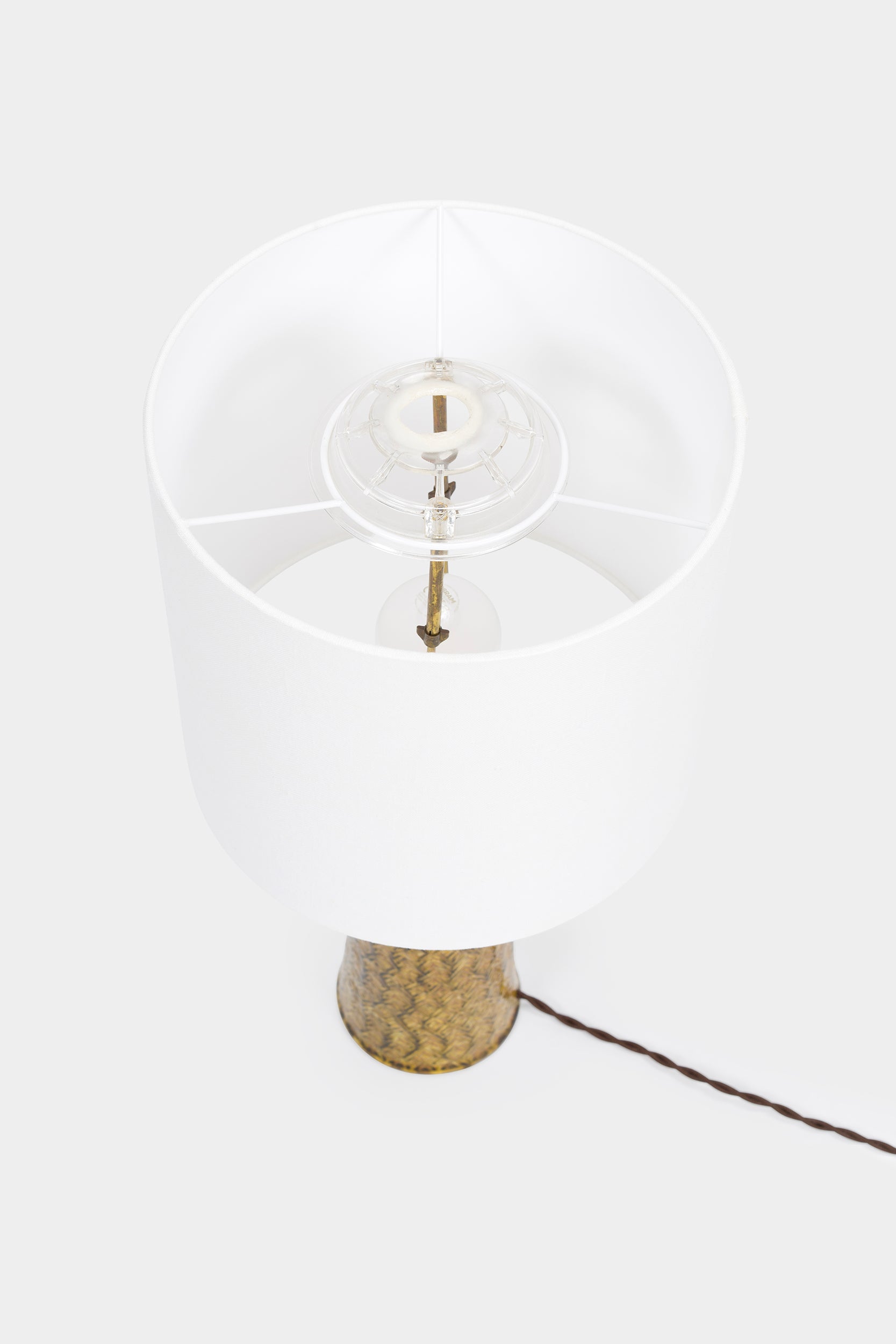 Nils Kähler, Keramik Tischleuchte, Dänemark, 60er