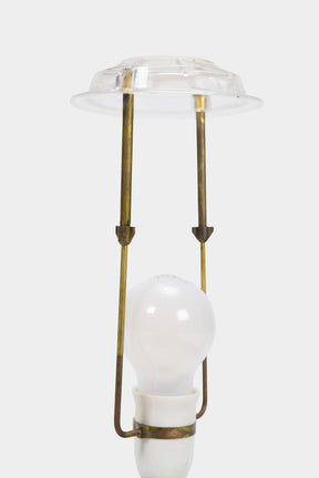 Nils Kähler, Keramik Tischleuchte, Dänemark, 60er