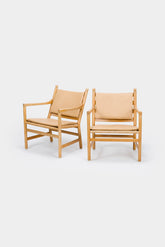 Pair of Hans J. Wegner, Carl Hansen & Son, CH44 Easy Chair, Denmark, 60s