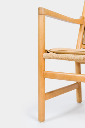 Pair of Hans J. Wegner, Carl Hansen & Son, CH44 Easy Chair, Denmark, 60s
