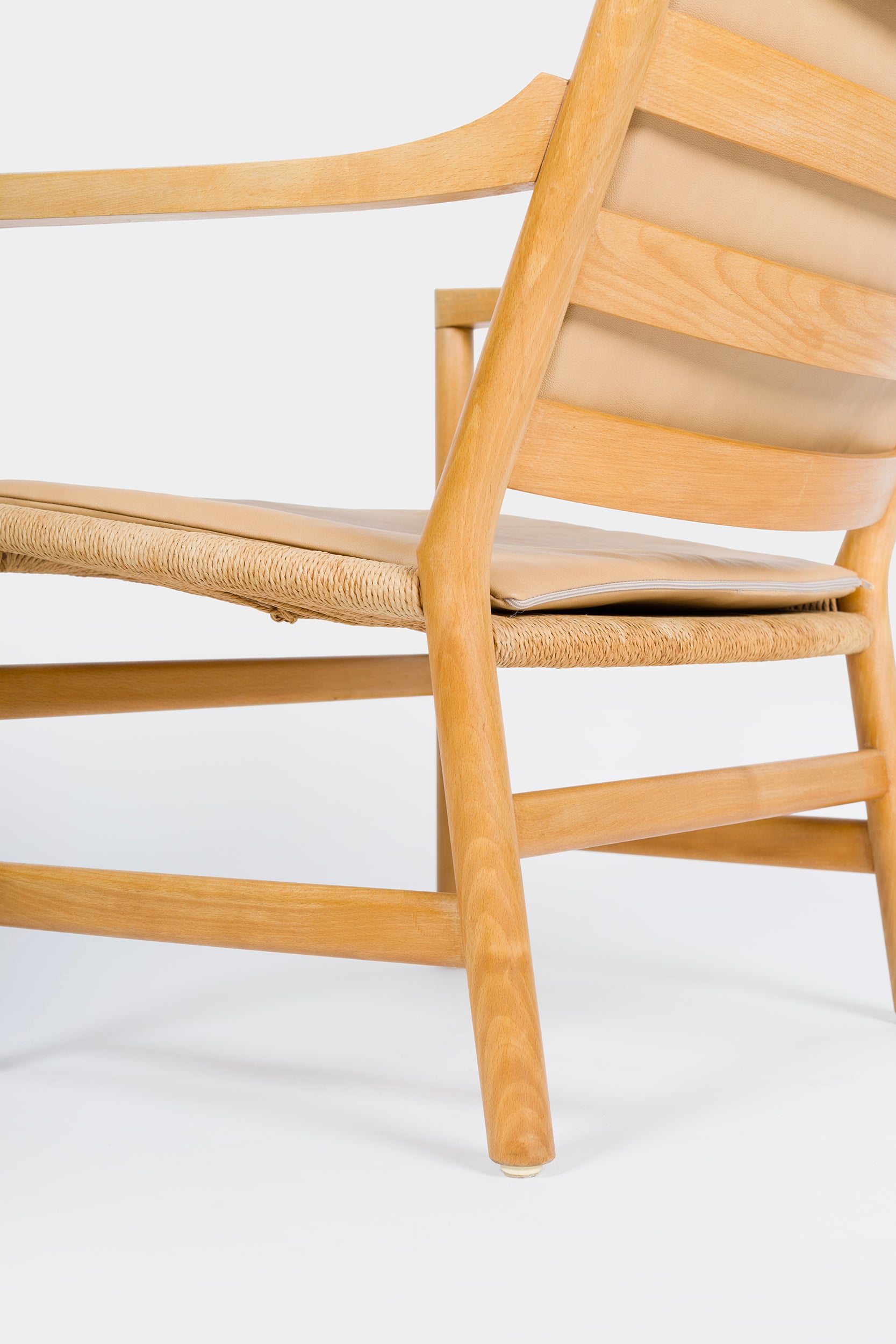 Pair of Hans J. Wegner, Carl Hansen & Son, CH44 Easy Chair, Denmark, 60s
