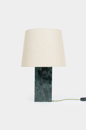 Grüne Marmor Tischlampe, Deutschland 70er