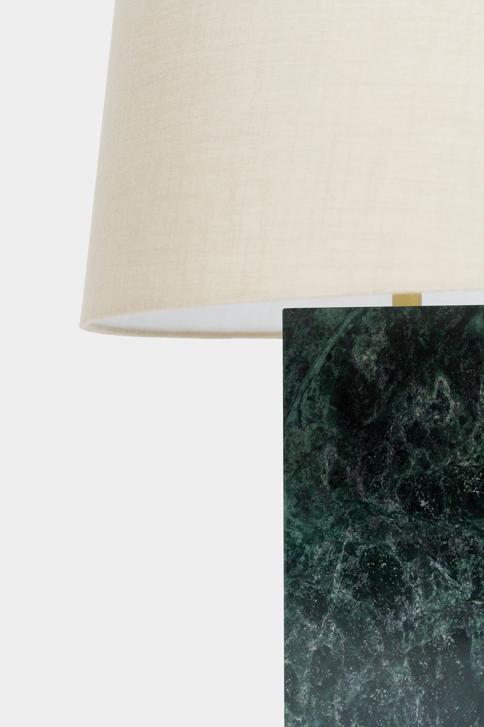 Grüne Marmor Tischlampe, Deutschland 70er