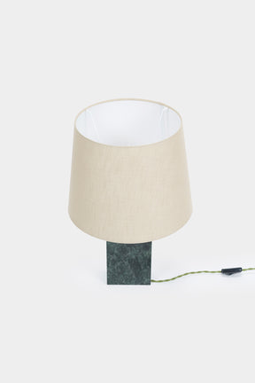 Grüne Marmor Tischlampe, Deutschland 70er