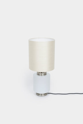 Pia Maria Giudetti, Stilnovo, Glas Nickel Tischlampe, Italien, 60er