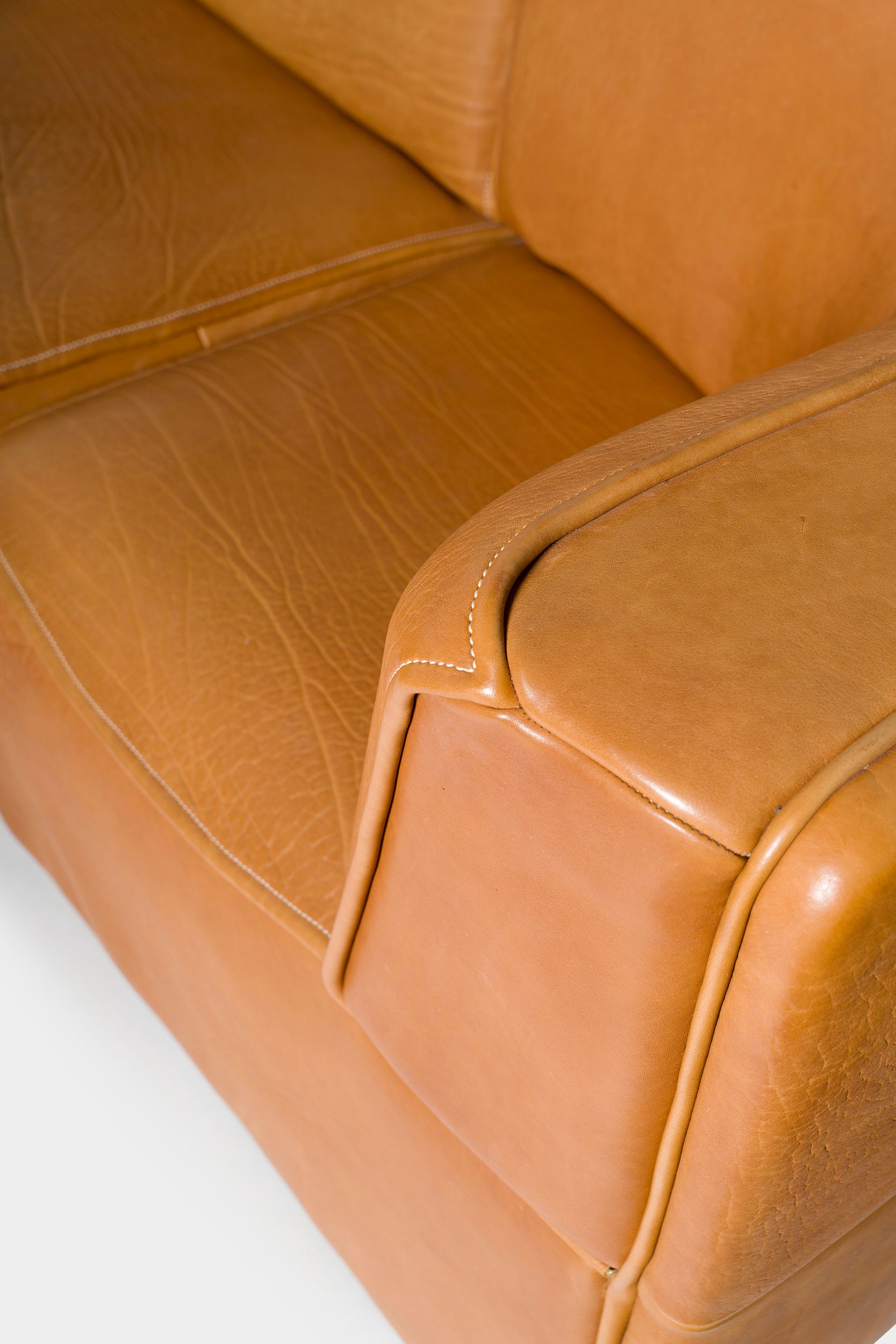 De Sede, Modulsofa Model DS-15, Cognac Leder, Schweiz, 80er